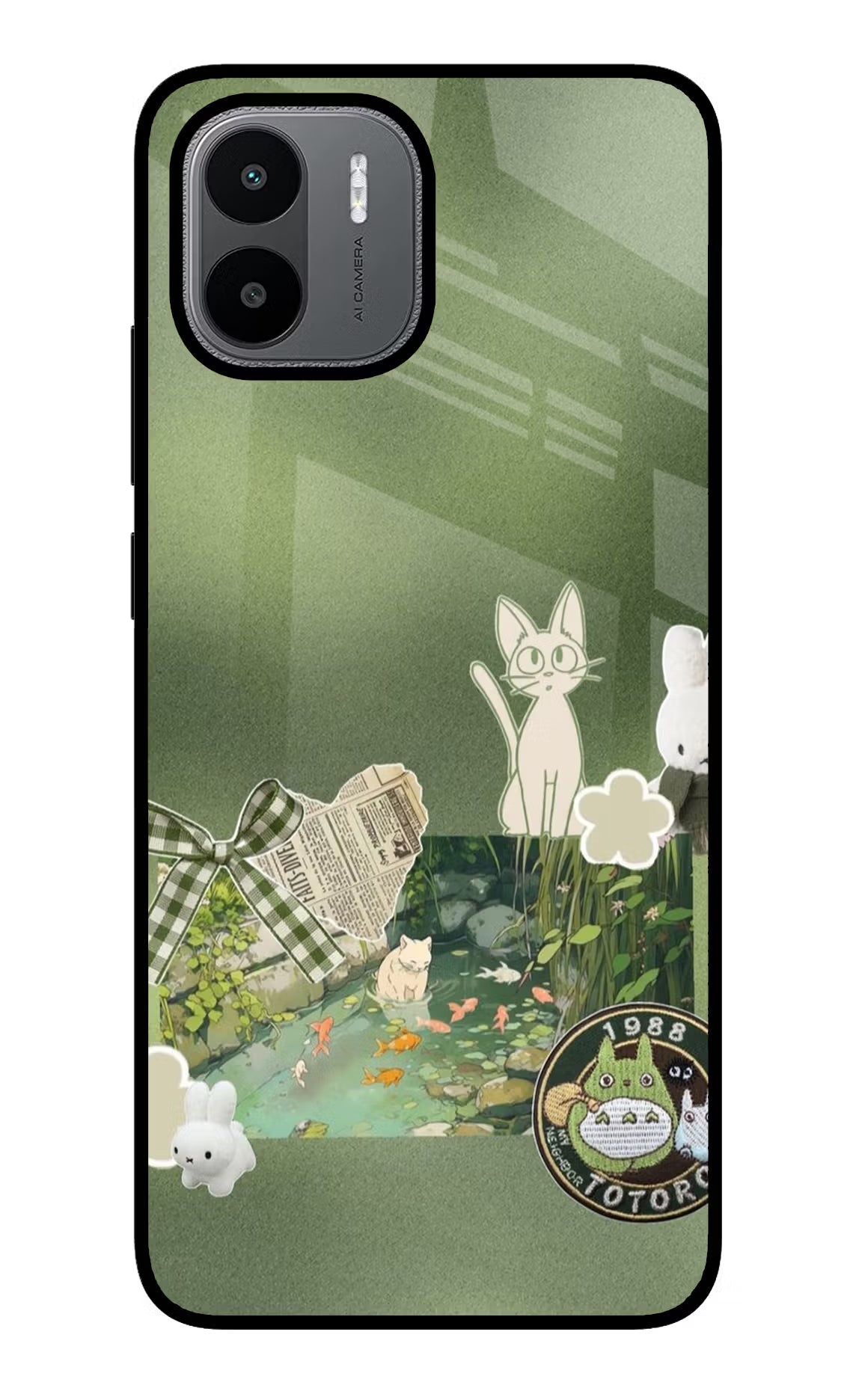 Aesthetic anime Redmi A1/A2 Glass Case