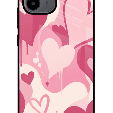 Hearty case Redmi A1/A2 Glass Case