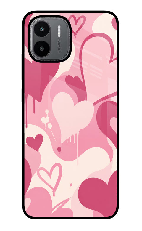 Hearty case Redmi A1/A2 Glass Case
