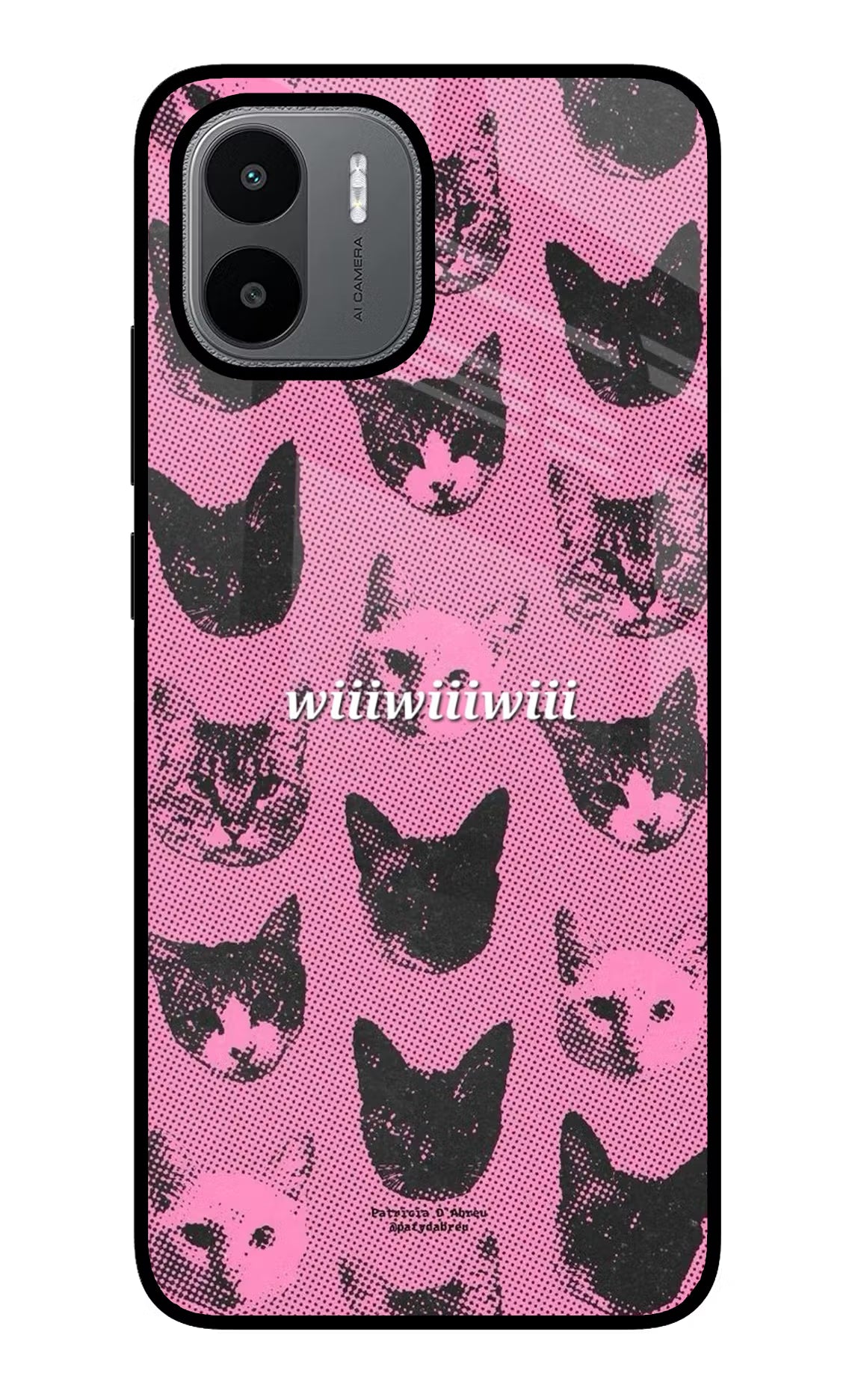 Pink Cats Redmi A1/A2 Glass Case