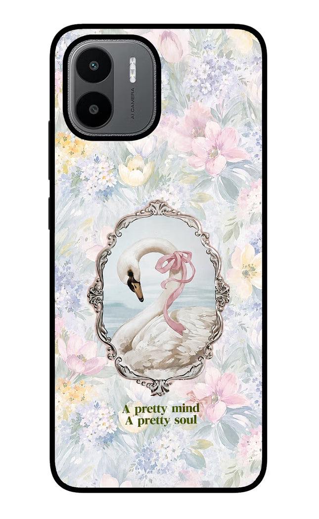 Pretty Mind Pretty Soul Redmi A1/A2 Glass Case