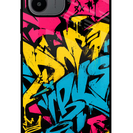 Graffiti Vibe Redmi A1/A2 Glass Case