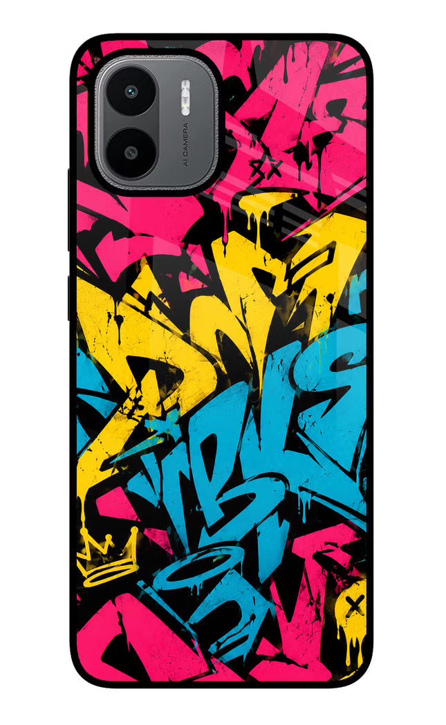 Graffiti Vibe Redmi A1/A2 Glass Case