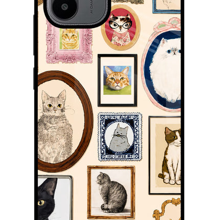 Mirror Cats Redmi A1/A2 Glass Case