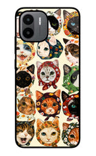 Cool Cat Redmi A1/A2 Glass Case