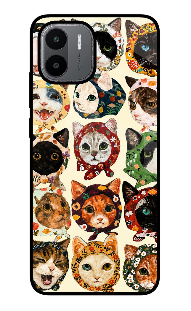 Cool Cat Redmi A1/A2 Glass Case