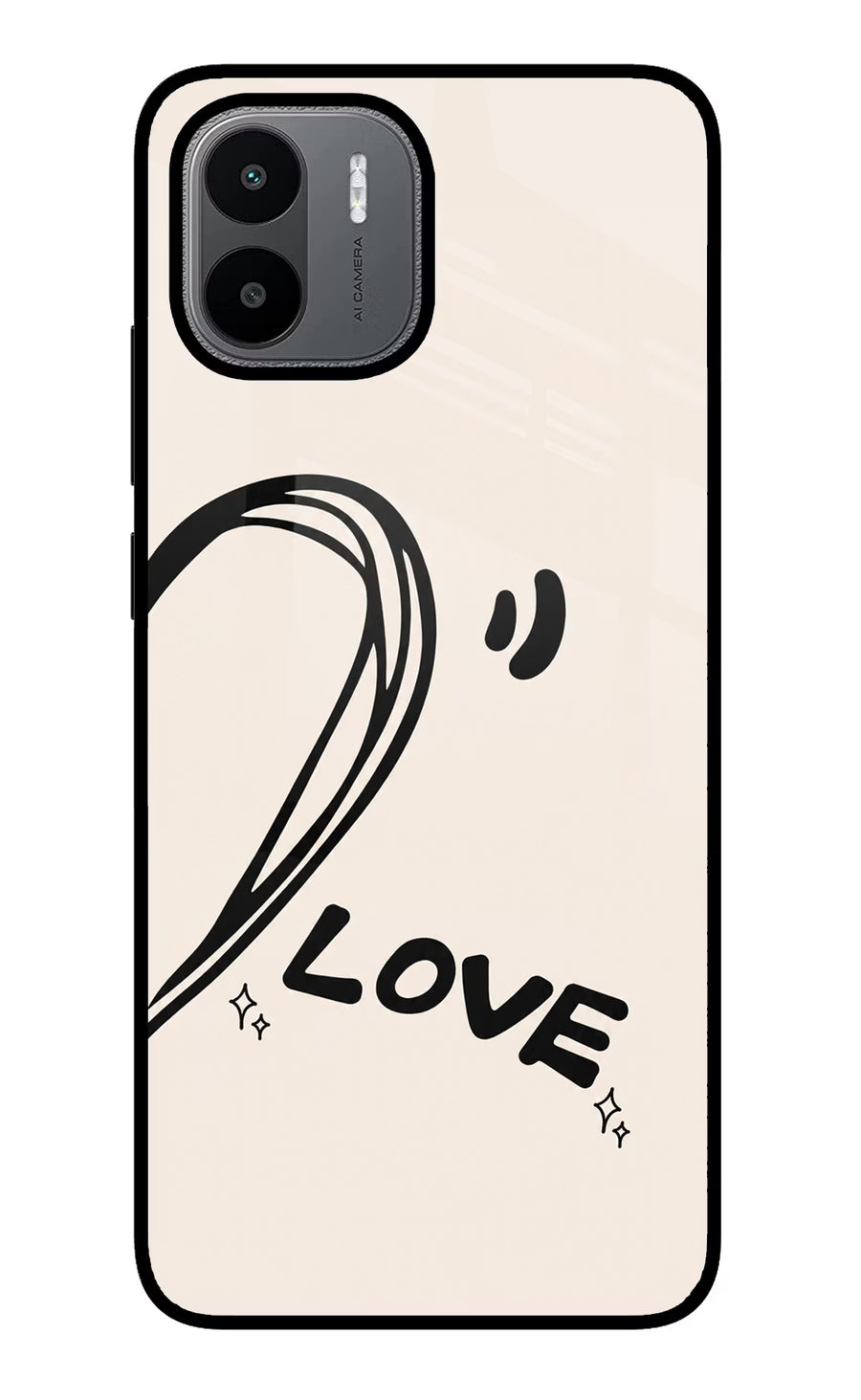 Soul Line Redmi A1/A2 Back Cover, Glass case