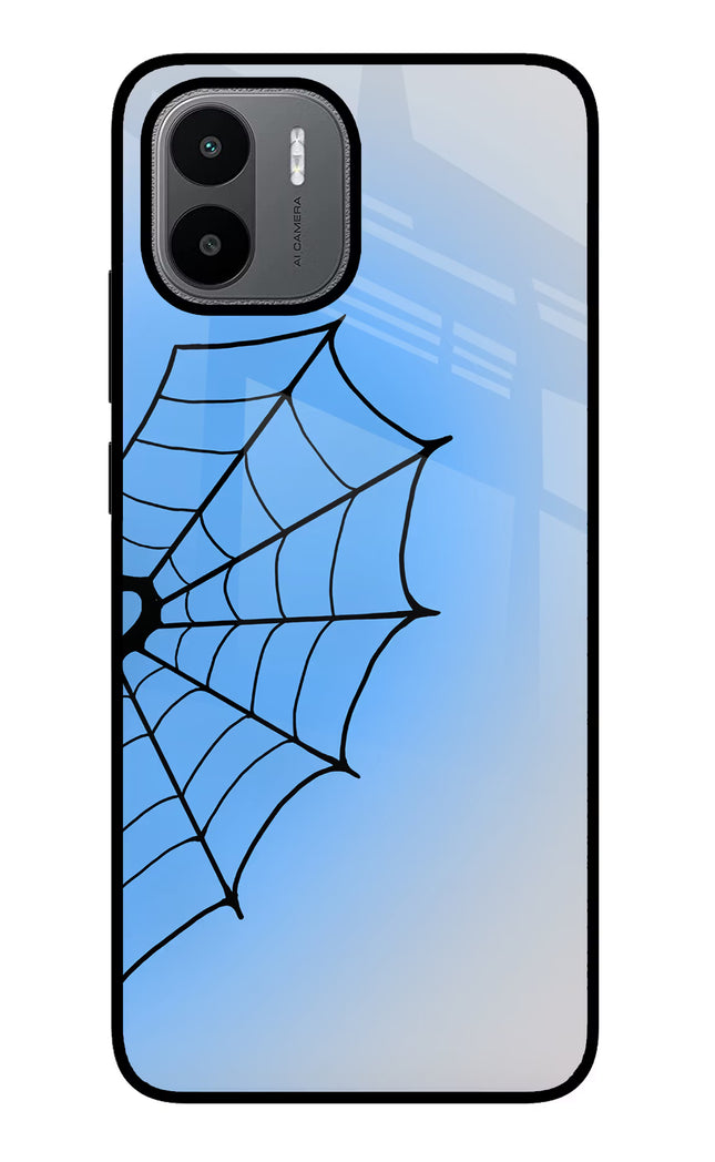 Blue Web Redmi A1/A2 Glass Case