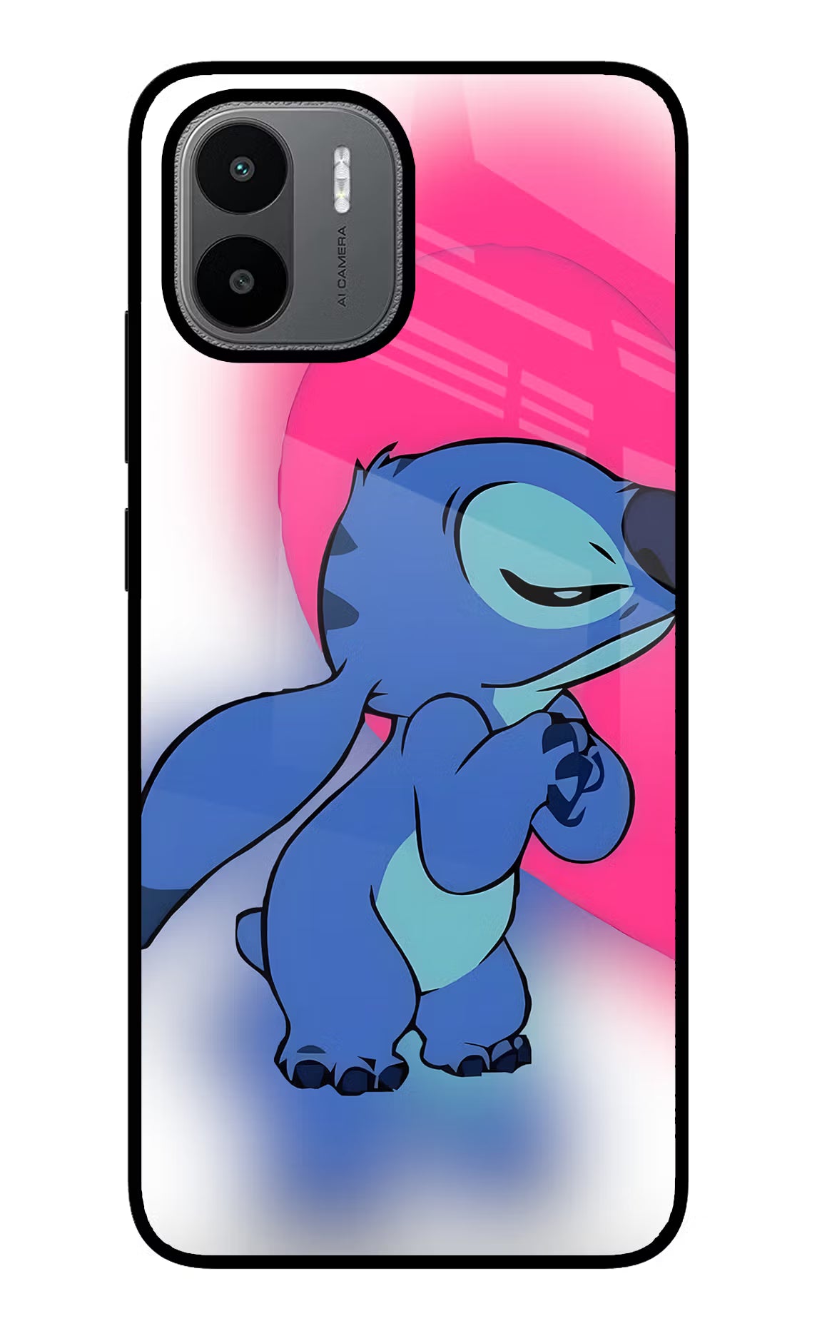 Stitch Hug Redmi A1/A2 Glass Case