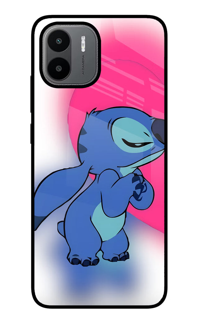 Stitch Hug Redmi A1/A2 Glass Case