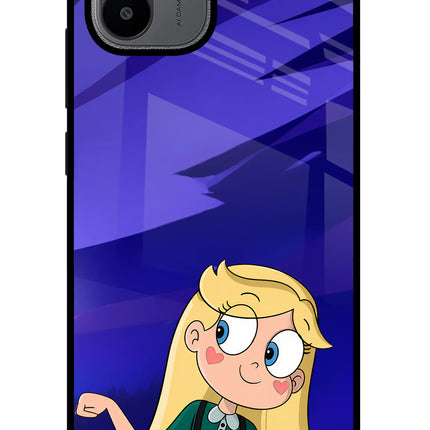 Star Glow Redmi A1/A2 Glass Case