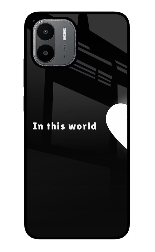 This World Redmi A1/A2 Glass Case