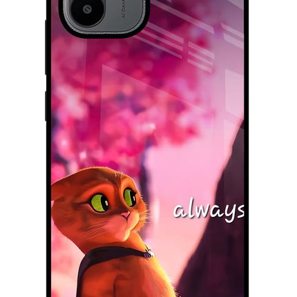 Always Cat Redmi A1/A2 Glass Case