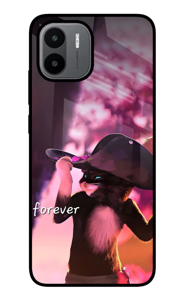 Forever Cat Redmi A1/A2 Glass Case