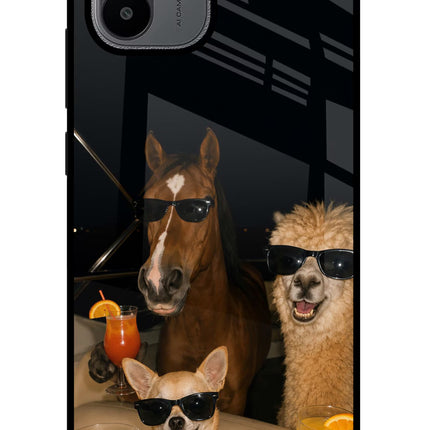 Party Squad Redmi A1/A2 Glass Case
