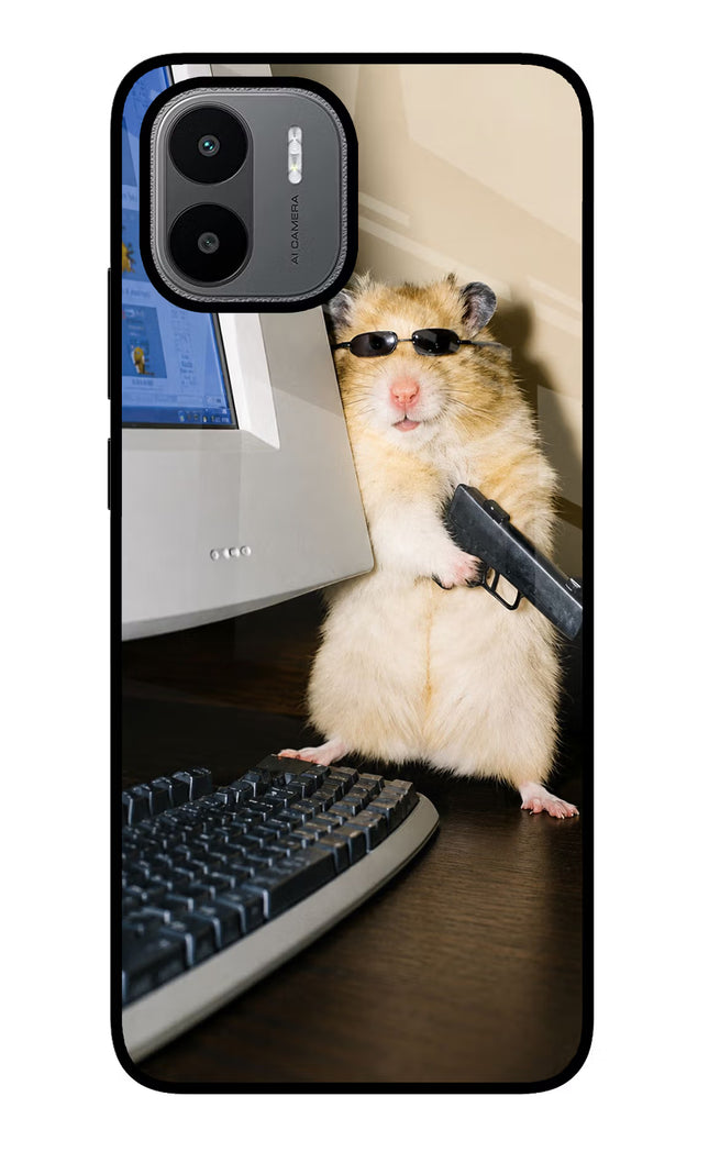 Hacker Hamster Redmi A1/A2 Glass Case