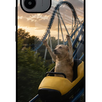 Rollercoaster Dog Redmi A1/A2 Glass Case