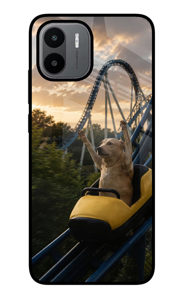 Rollercoaster Dog Redmi A1/A2 Glass Case