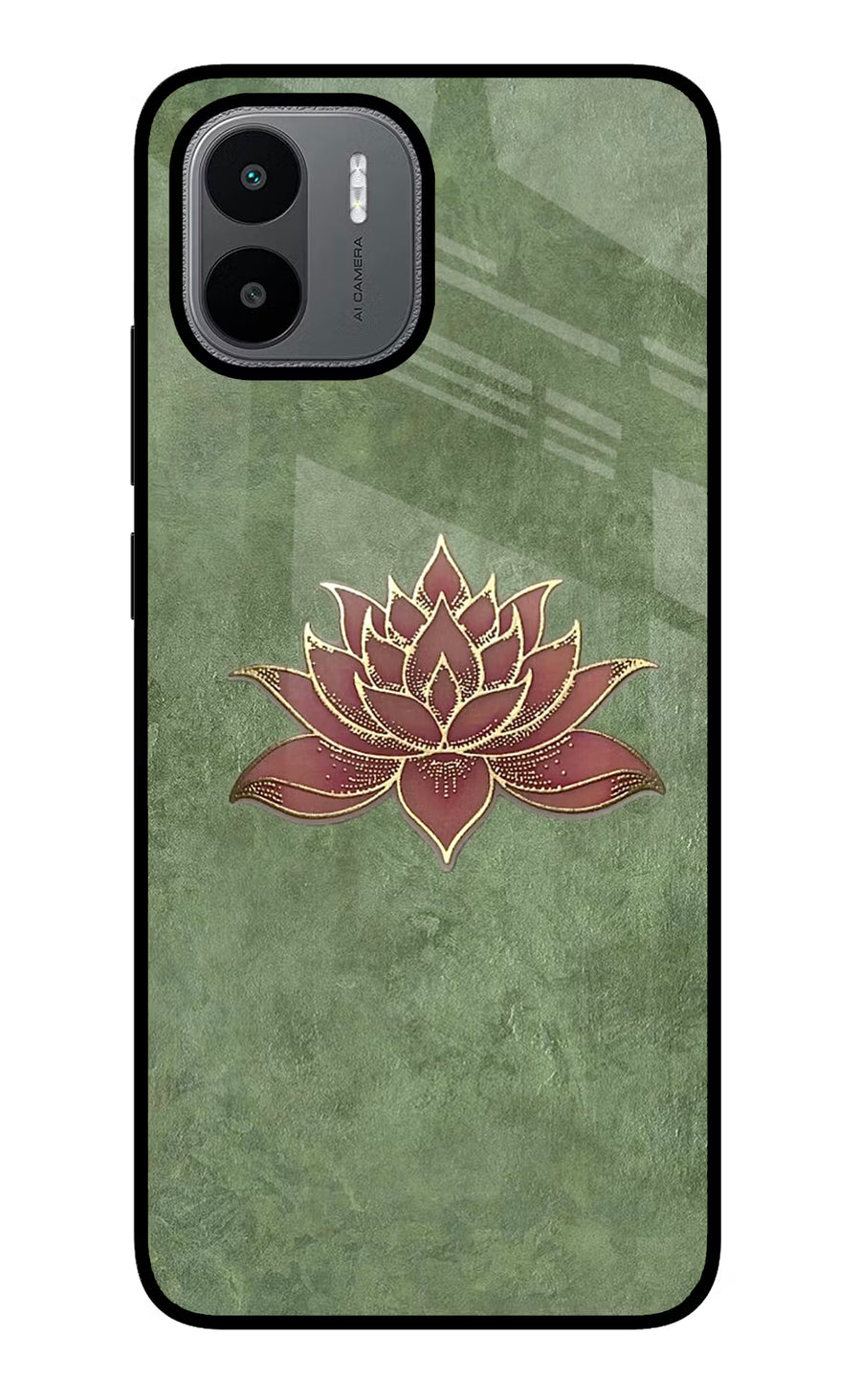 Lotus Grace Redmi A1/A2 Back Cover, Glass case