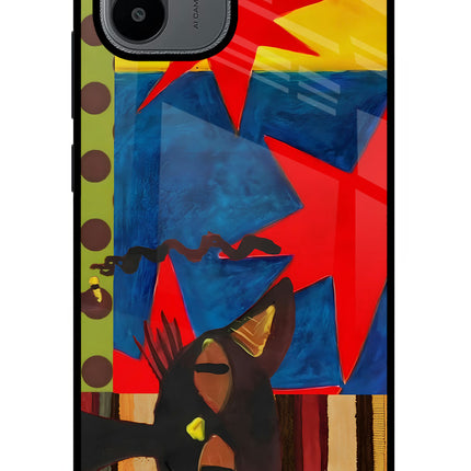 Pop Cat Redmi A1/A2 Glass Case