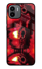 Fire Eye Redmi A1/A2 Glass Case Back Cover by Casekaro