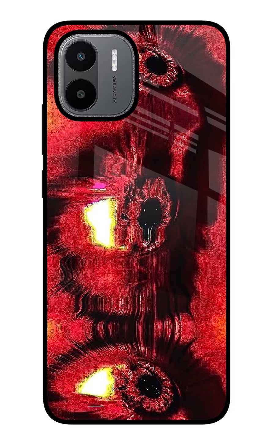 Fire Eye Redmi A1/A2 Back Cover, Glass case
