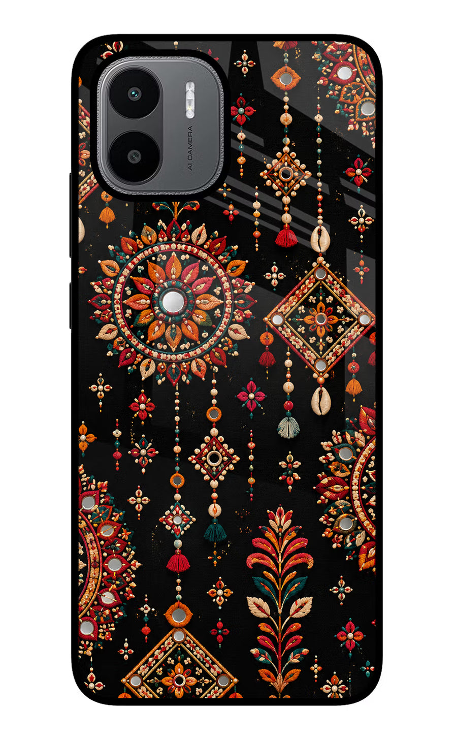 Boho Noir Redmi A1/A2 Back Cover, Glass case