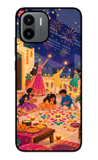 Diwali Night Redmi A1/A2 Glass Case