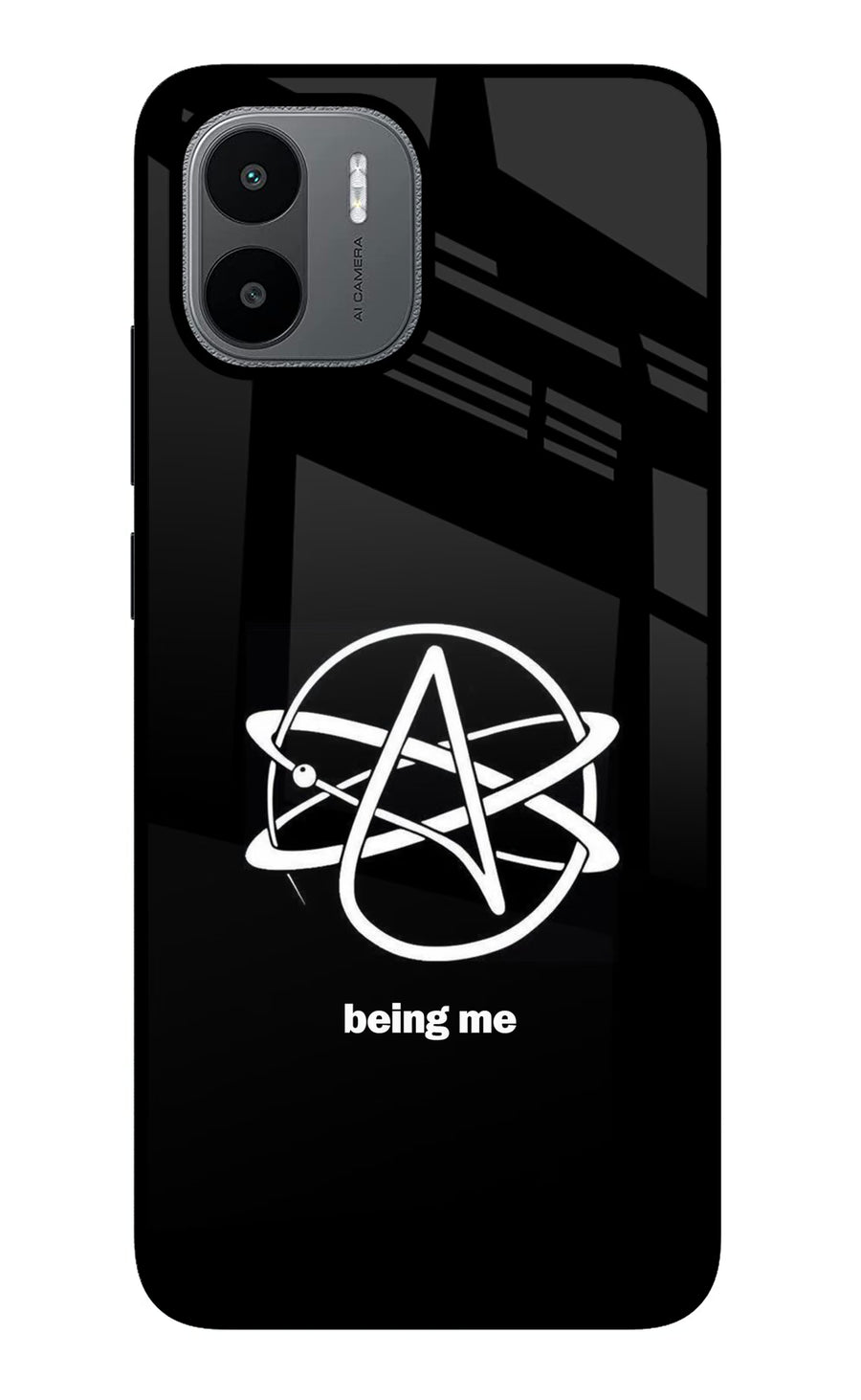 Atheist Symbol Redmi A1/A2 Back Cover, Glass case