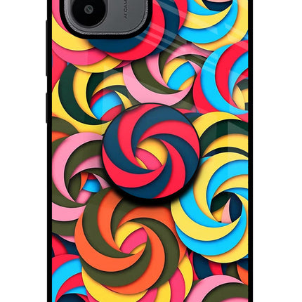 Spiral Pattern Redmi A1/A2 Pop Case by Casekaro