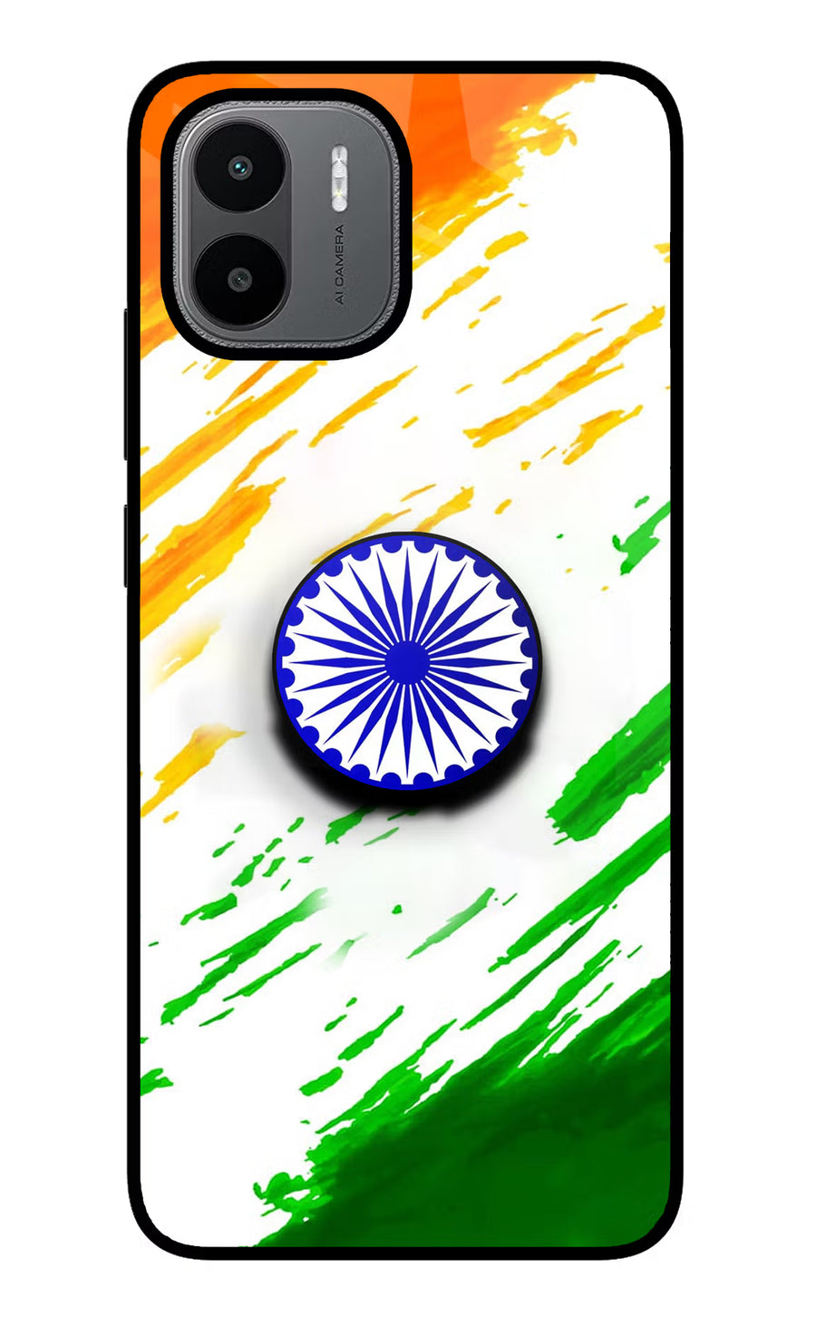 Indian Flag Ashoka Chakra Redmi A1/A2 Pop Case, Glass case