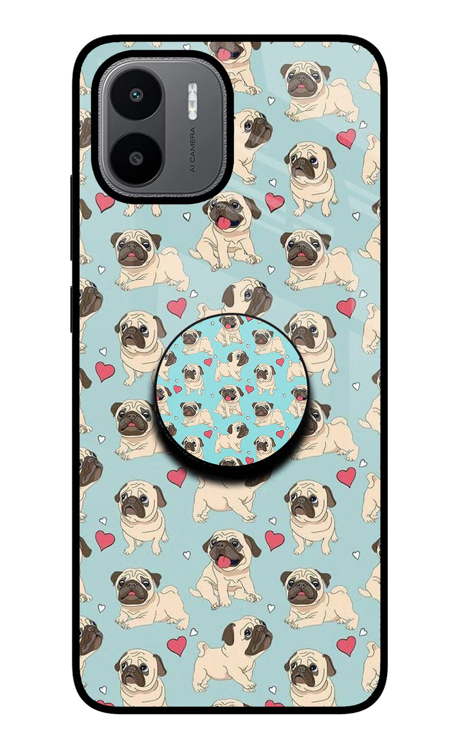 Pug Dog Redmi A1/A2 Pop Case, Glass case