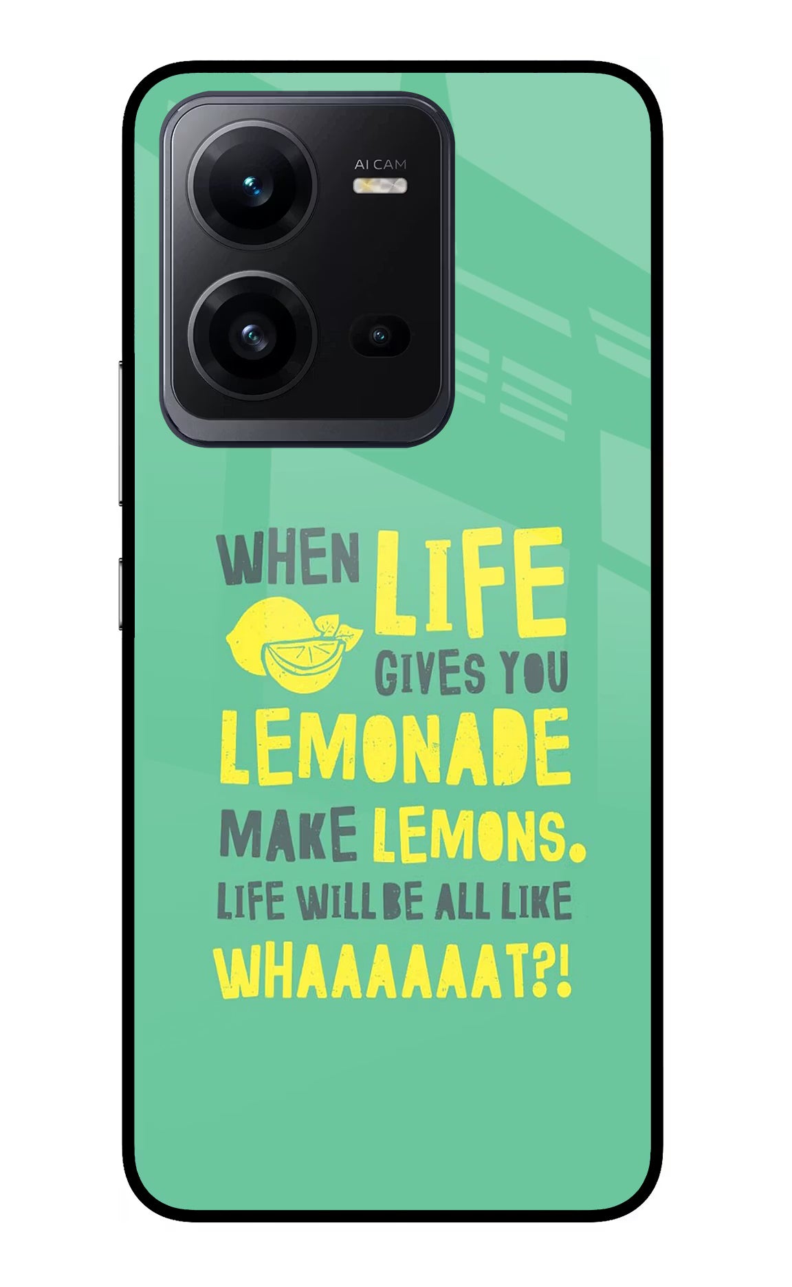 Quote Vivo V25 5G Glass Case Back Cover by Casekaro