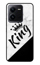 King Vivo V25 5G Glass Case Back Cover by Casekaro