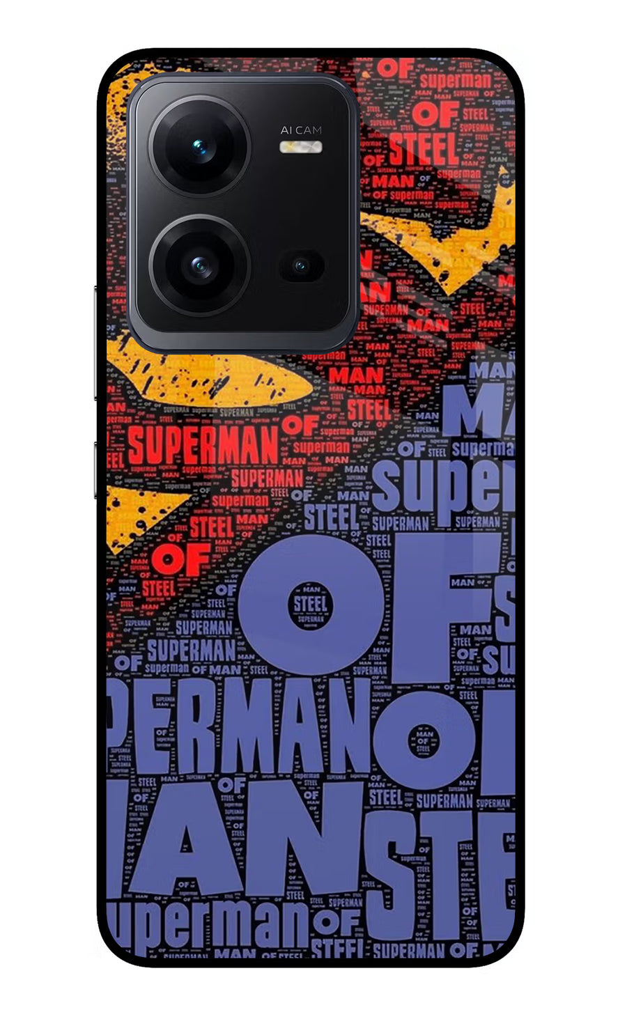 Superman Vivo V25 5G Back Cover, Glass case
