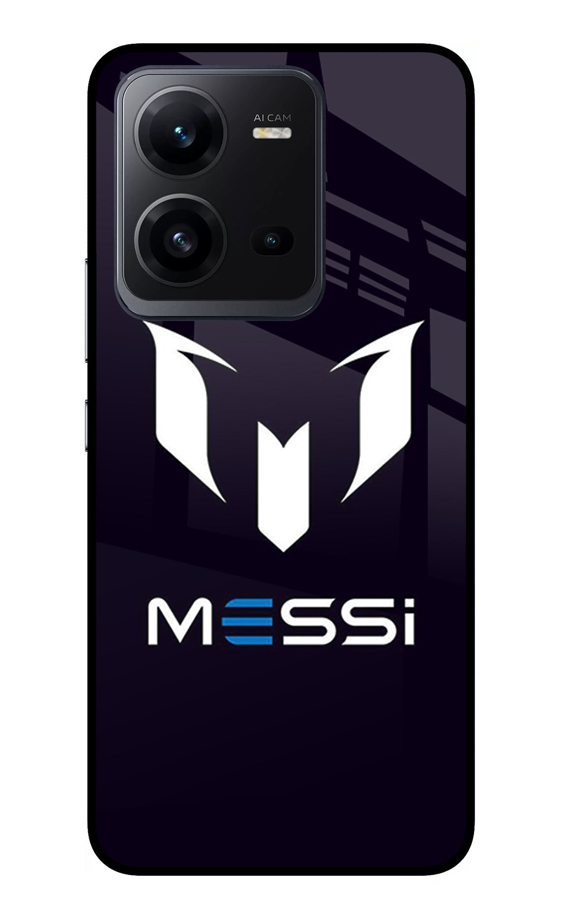 Messi Logo Vivo V25 5G Glass Case