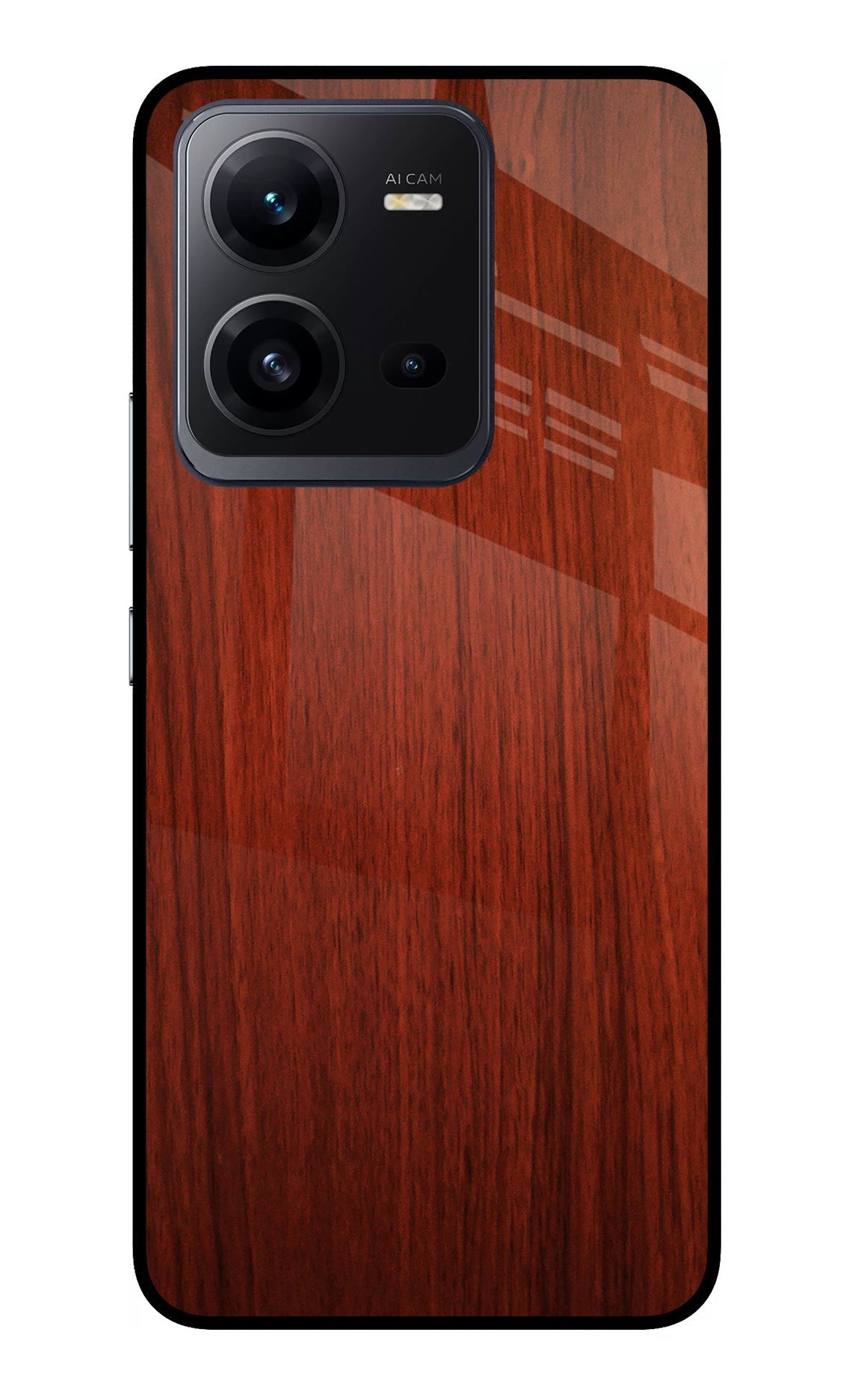 Wooden Plain Pattern Vivo V25 5G Back Cover