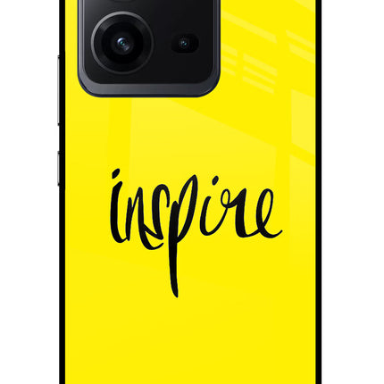 Inspire Vivo V25 5G Glass Case Back Cover by Casekaro