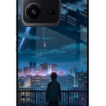 Anime Vivo V25 5G Glass Case Back Cover by Casekaro