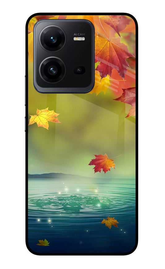 Flowers Vivo V25 5G Glass Case