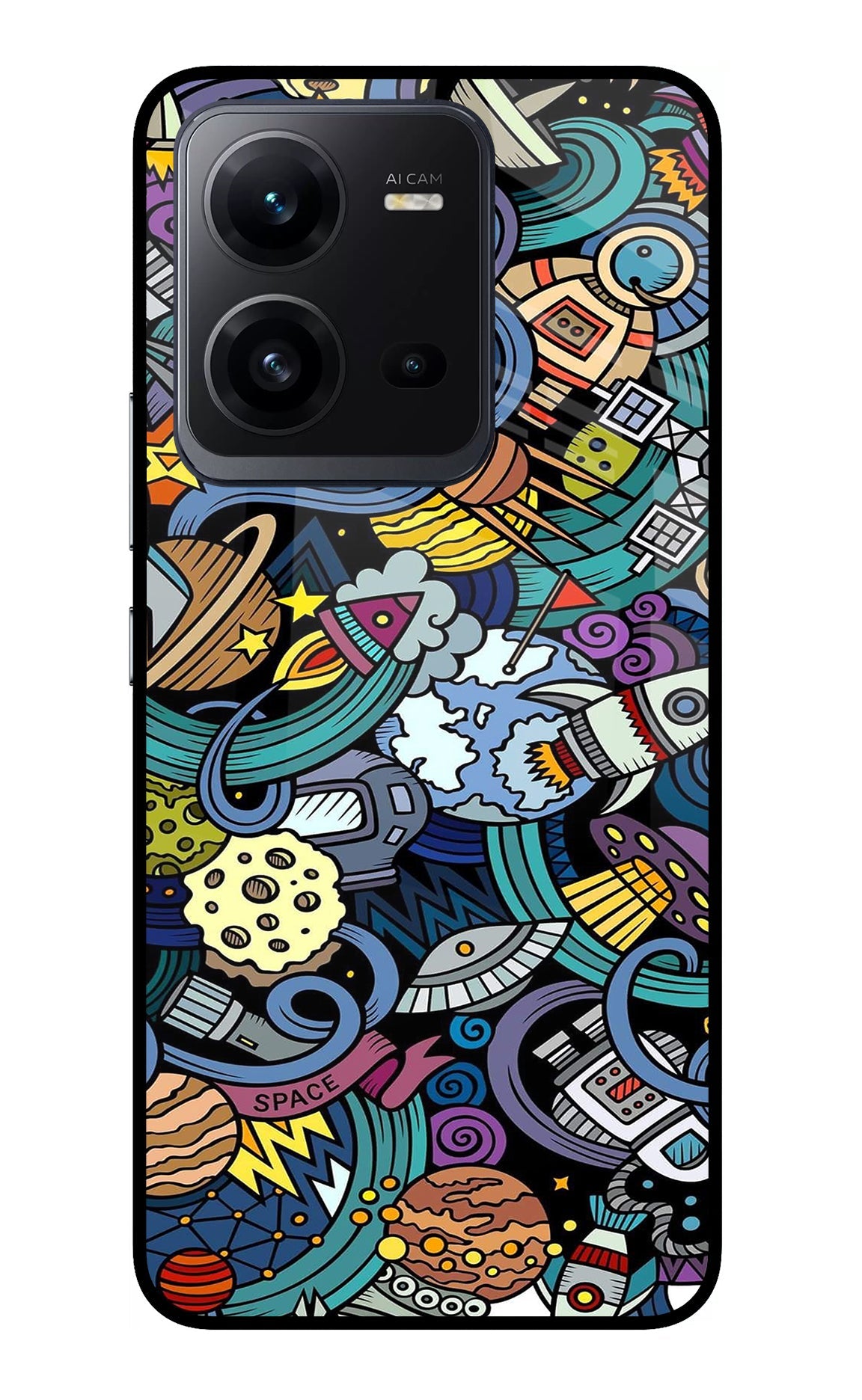 Space Abstract Vivo V25 5G Back Cover