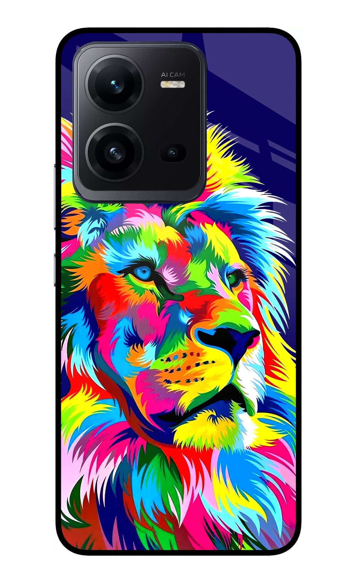 Vector Art Lion Vivo V25 5G Back Cover