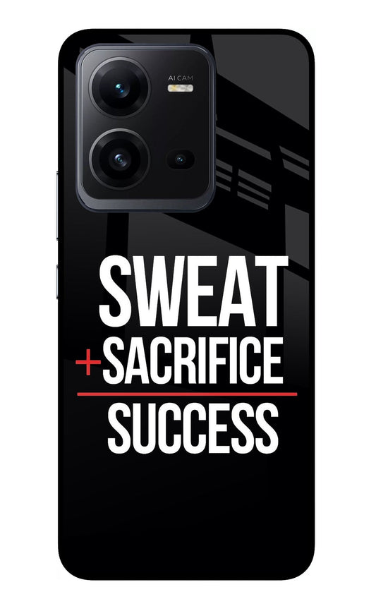 Sweat Sacrifice Success Vivo V25 5G Glass Case