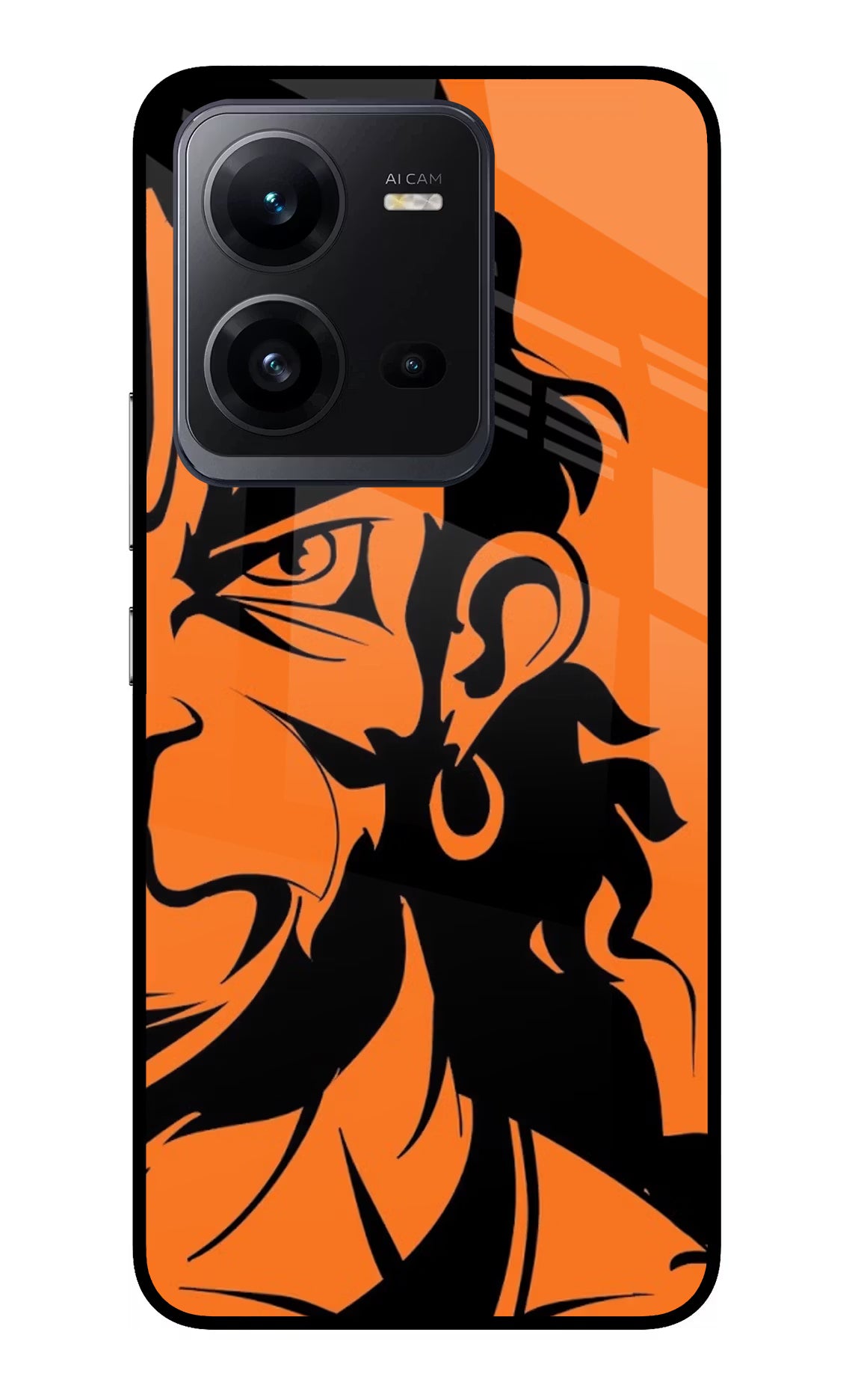 Hanuman Vivo V25 5G Glass Case Back Cover by Casekaro