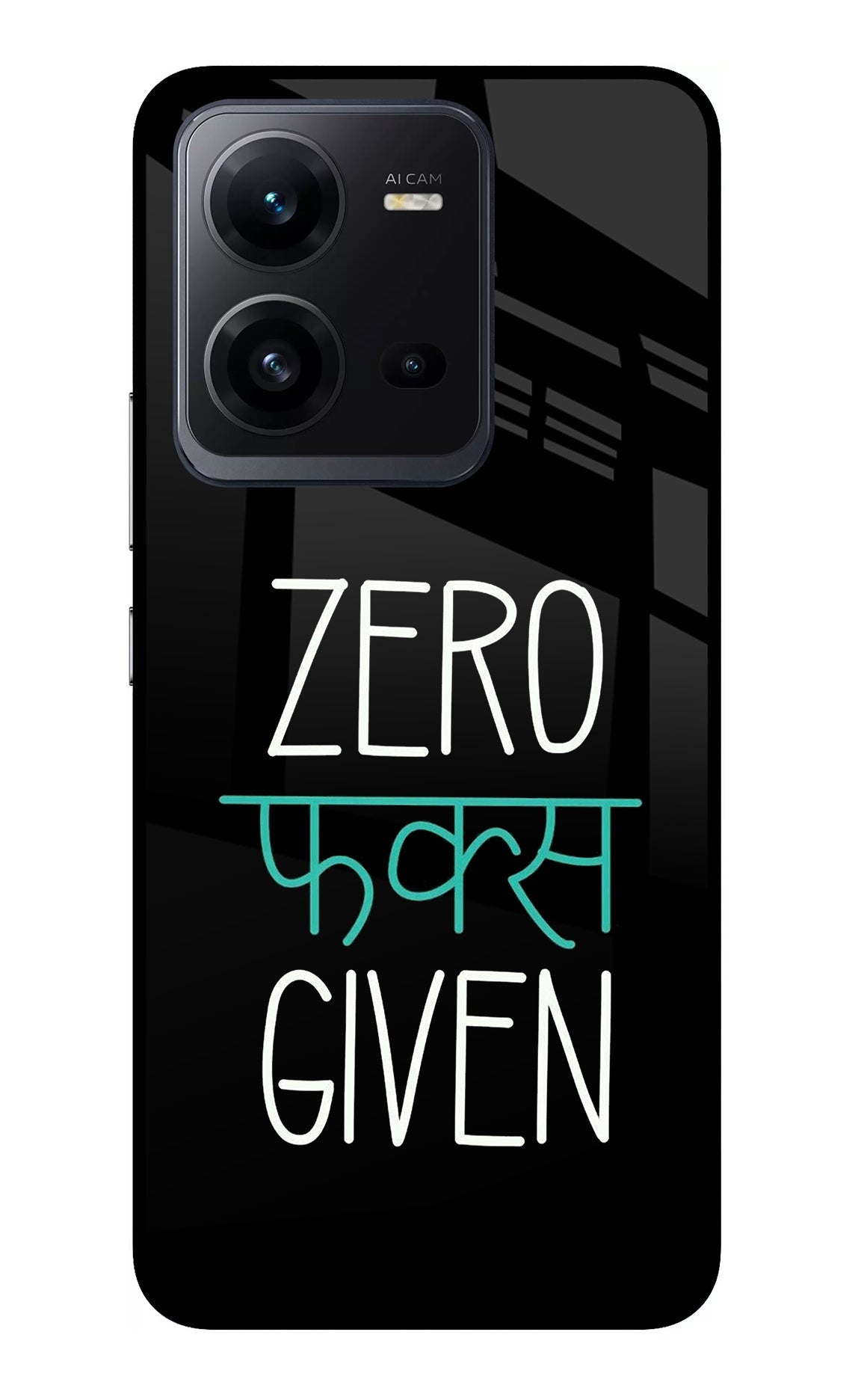 Zero Fucks Given Vivo V25 5G Glass Case