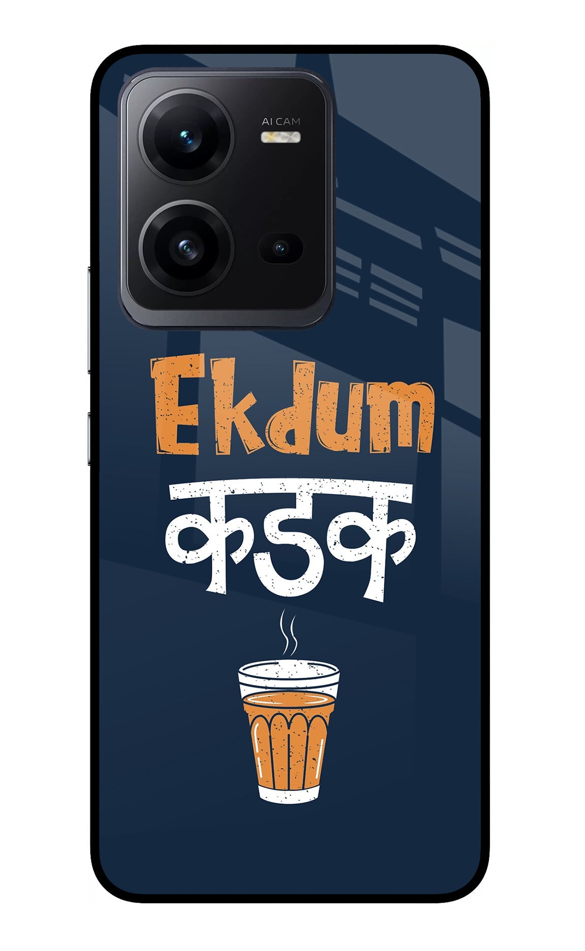 Ekdum Kadak Chai Vivo V25 5G Glass Case