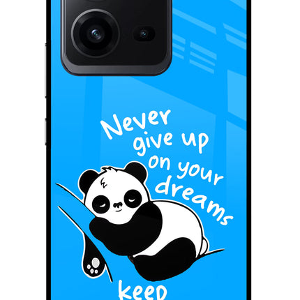Keep Sleeping Vivo V25 5G Glass Case Back Cover by Casekaro