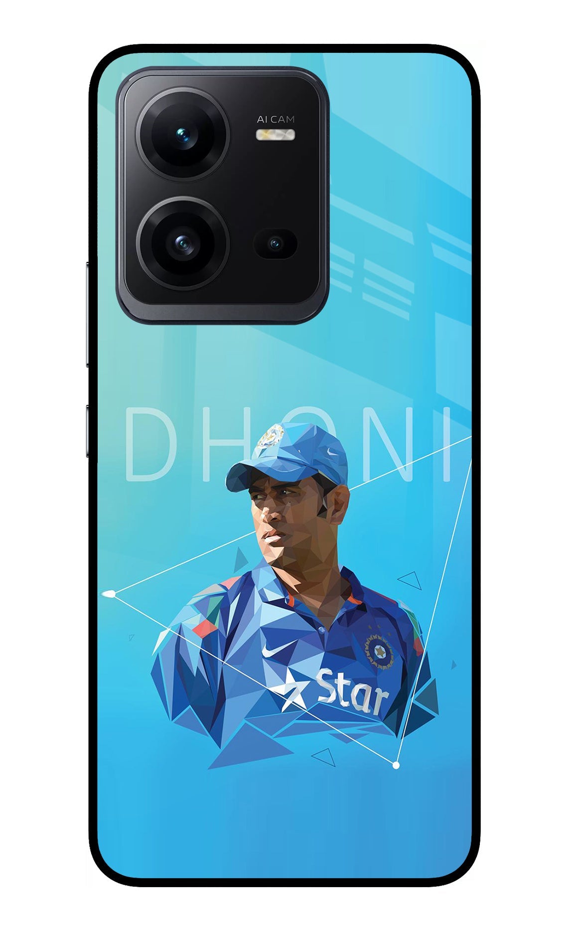 Dhoni Artwork Vivo V25 5G Back Cover