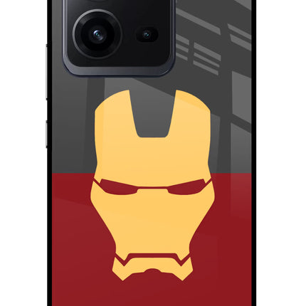 Ironman Vivo V25 5G Glass Case Back Cover by Casekaro