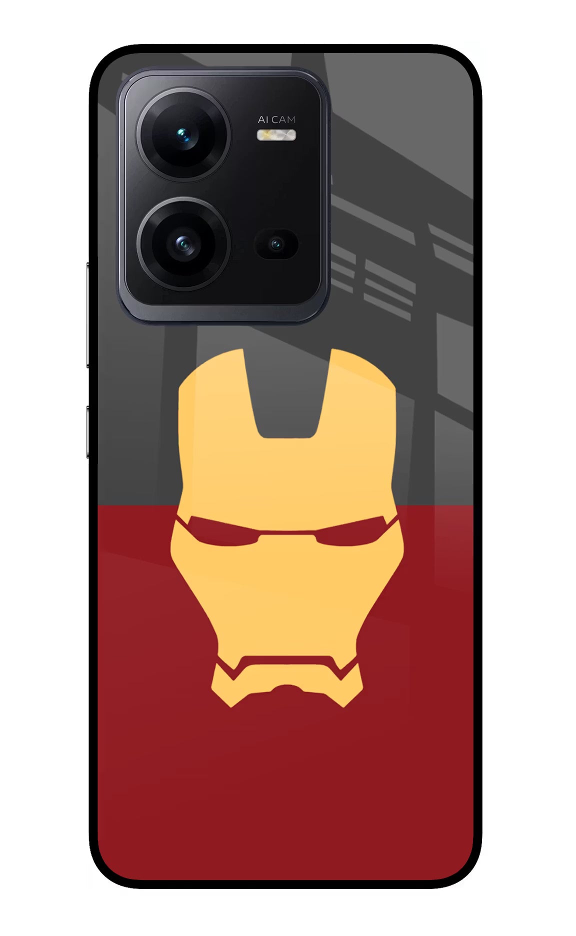 Ironman Vivo V25 5G Glass Case Back Cover by Casekaro